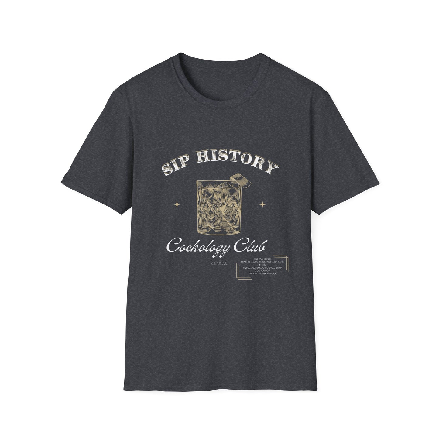 Unisex Sip History Old Fashioned T-Shirt