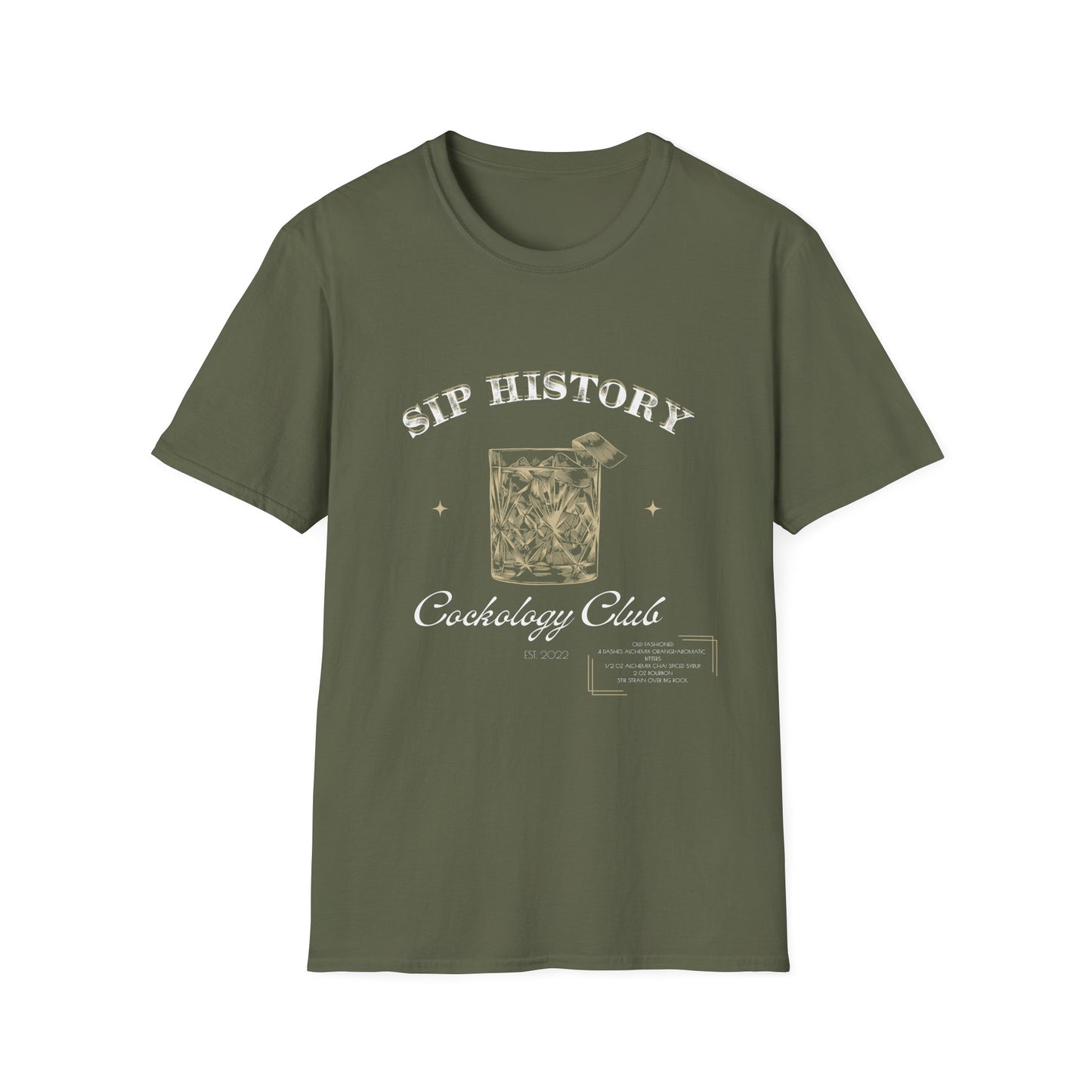 Unisex Sip History Old Fashioned T-Shirt