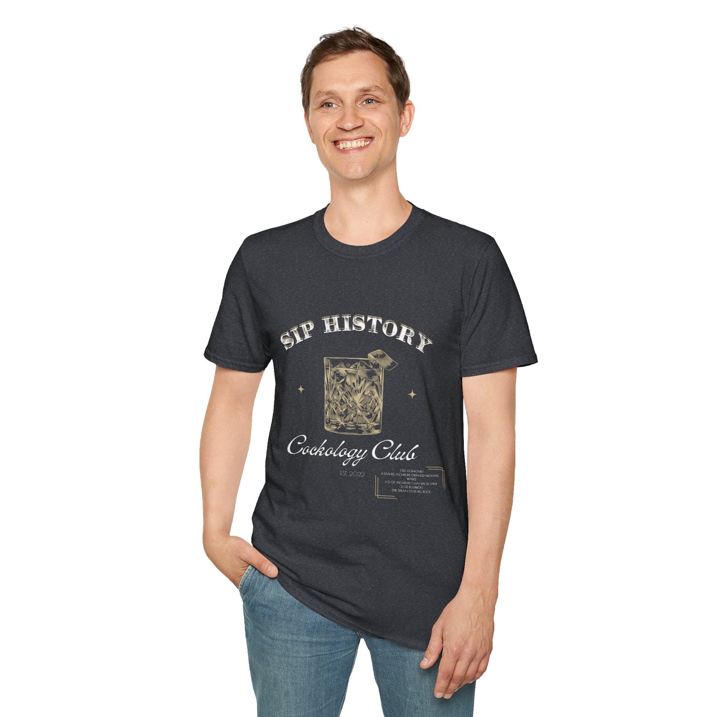 Unisex Sip History Old Fashioned T-Shirt
