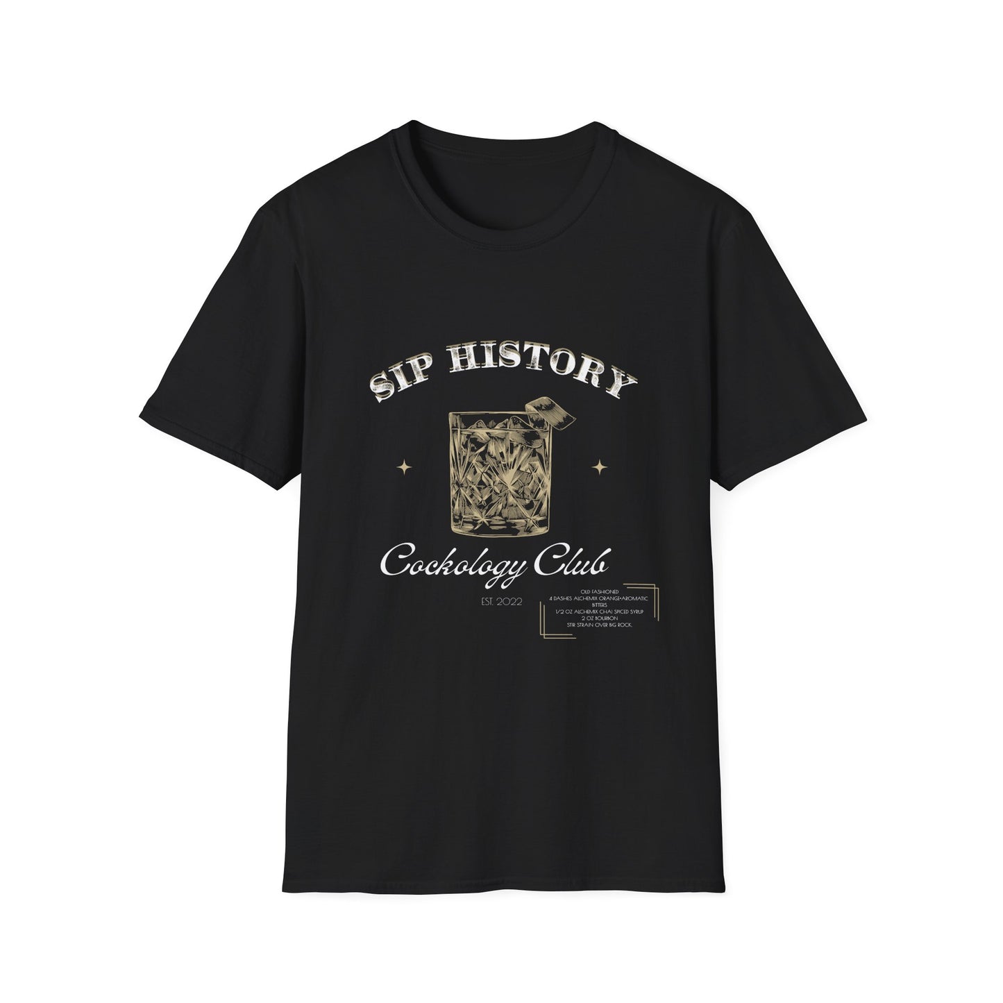 Unisex Sip History Old Fashioned T-Shirt