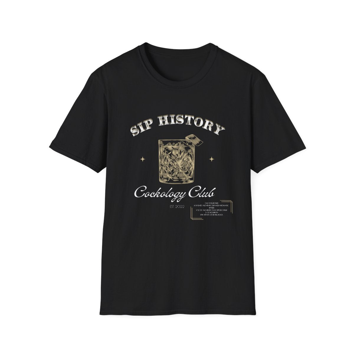 Sip History Cockology Club Old Fashioned T-Shirt Pre Order