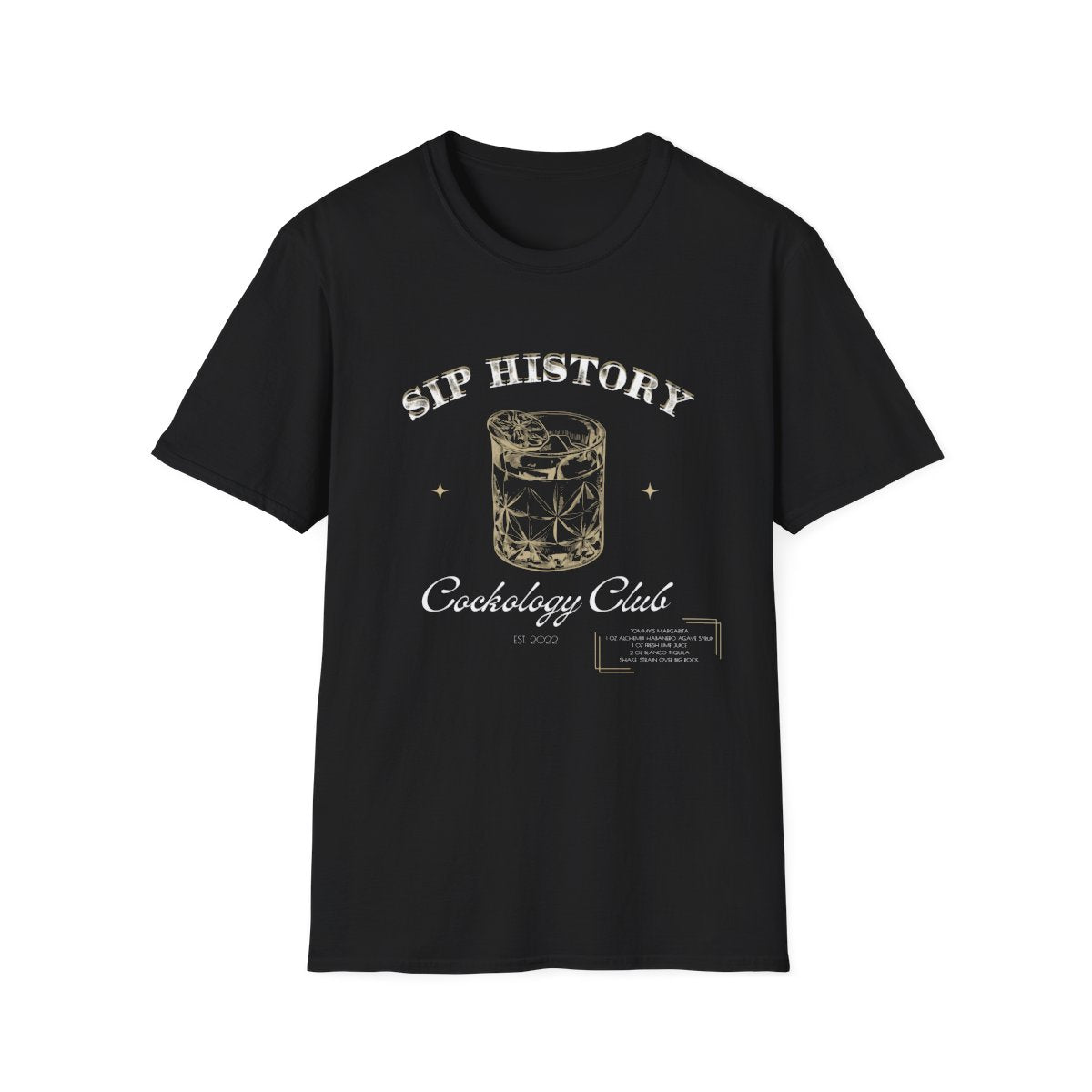 Sip History Cockology Club Tommy's Margarita T-Shirt Pre Order