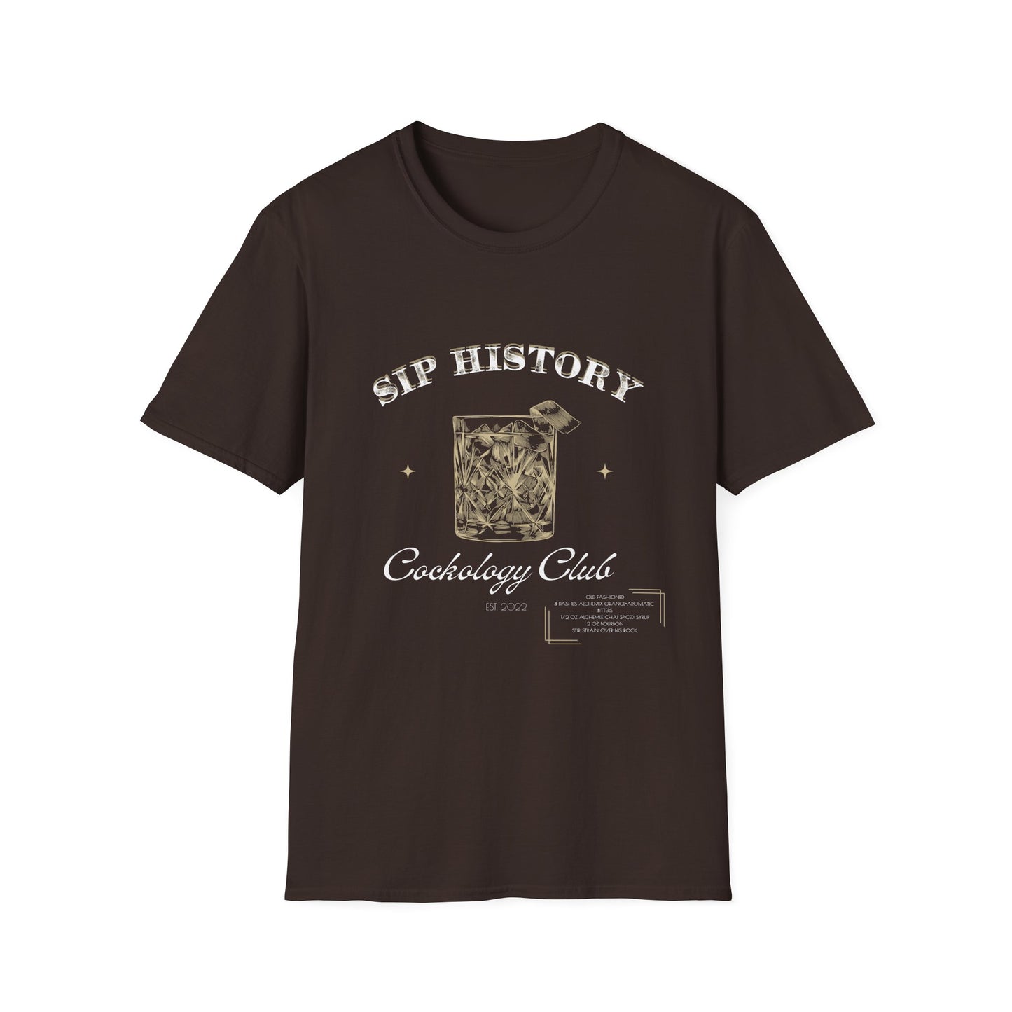 Unisex Sip History Old Fashioned T-Shirt